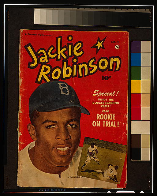 Front cover of July 1951 comic book featuring Jackie Robinson. Source: Library of Congress, American Memory Collections: Baseball and Jackie Robinson.