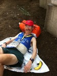 This is a picture of me relaxing in Boston Commons following the 2012 Boston Marathon, run under extremely hot conditions compared to nearly perfect weather of the 2013 race.