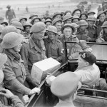 General Montgomery chats with troops near Caen. (July 11, 1944). Source: Imperial War Museums.