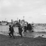 Commando troops coming ashore from a landing craft infantry. (June 6, 1944). Source: Imperial War Museums, B 5245.