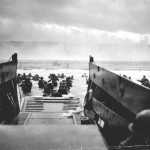 Assault landing. 1 of the first waves at Omaha. Company E, 16th Infantry, 1st Infantry Division. Source: U.S. National Archives, CG 2343.