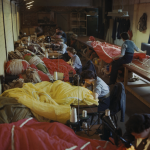 Members of the Womens Auxiliary Air Force (WAAF) repair and pack parachutes for use by airborne troops during the Normandy invasion. (May 31, 1944). Source: Imperial War Museums,  TR 1783.