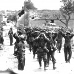 German forces surrendering in Saint-Lambert-sur-Dive. (August 21, 1944). Source:  Library and Archives Canada, PA-116586.