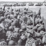 327th Infantry Regiment going ashore on Utah Beach during D-Day. (1944). Source: William Shoemaker Jr.