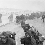 Troops of 3rd Infantry Division on Queen Red beach, Sword area, circa 0845 hours. (June 6, 1944). Source: Imperial War Museums, # B 5114.