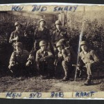 Seven soldiers; Ken, Bud, Shirey, Ken, Syd, Bob, Kraut. Source: Veterans History Project, Kenneth T. Delaney.