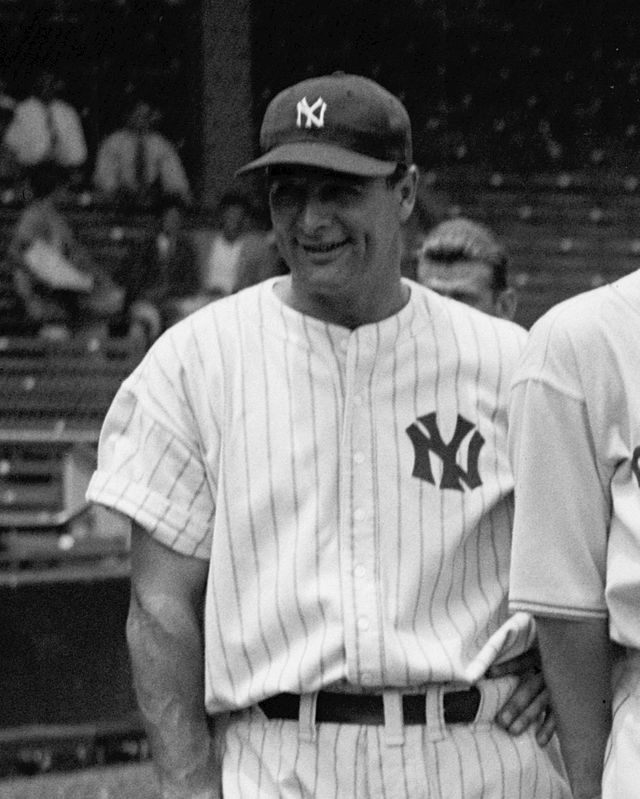 Lou Gehrig in his Yankees uniform. (1937). Source: Wikipedia.