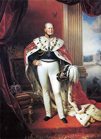 Oil painting of Frederick William IV of Prussia. (1795-1861).