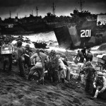 American supplies being landed at Iwo Jima. Source: Creative Commons.