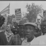 Demonstrators holding signs during the March on Washington. Photographed by Marion S. Trikosko. (Aug. 28, 1963). Source: Library of Congress #LC-DIG-ds-04668.