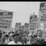 Marchers with signs at the March on Washington. (Aug. 28, 1963). Photographed by Marion S. Trikosko. Source: Library of Congress #LC-DIG-ppmsca-37229.