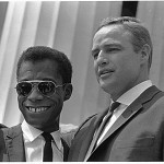 Author James Baldwin and actor Marlon Brando at the March. (Aug. 28, 1963). Source: U.S. National Archives #542060.