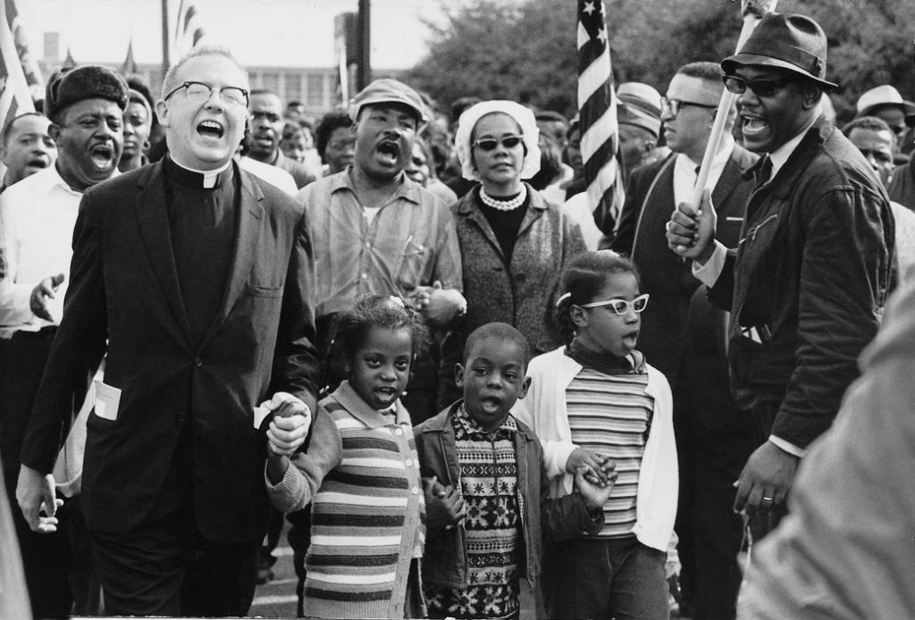 Photo of the Selma to Montgomery March. (1965). Source: Abernathy Family Photos.